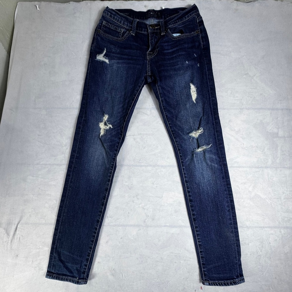 Lucky Brand Sienna Slim Fit Boyfriend Jeans Womens Blue‎ Denim Distressed 00/24